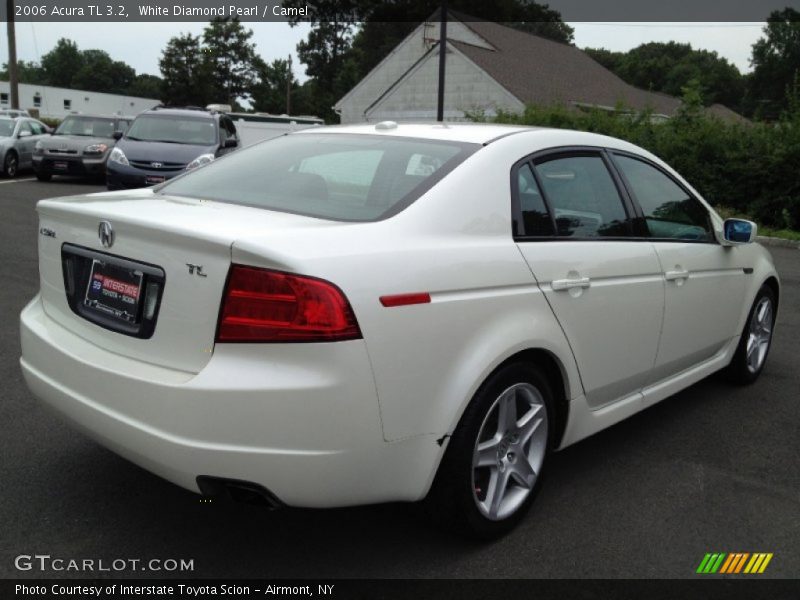 White Diamond Pearl / Camel 2006 Acura TL 3.2