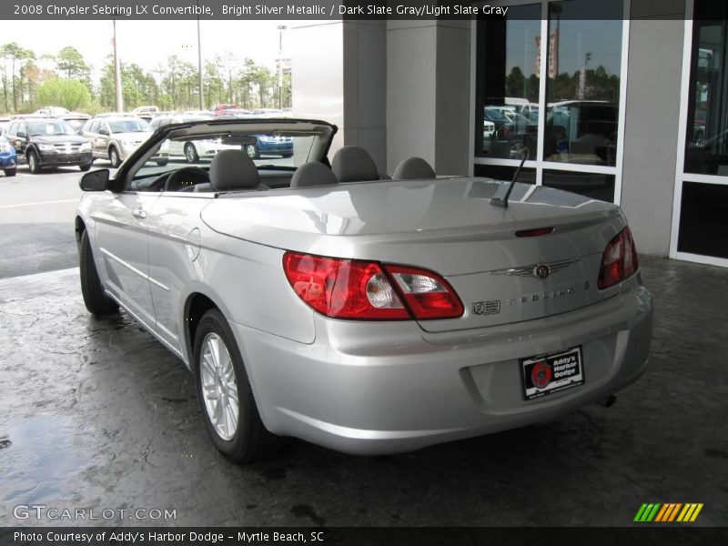Bright Silver Metallic / Dark Slate Gray/Light Slate Gray 2008 Chrysler Sebring LX Convertible