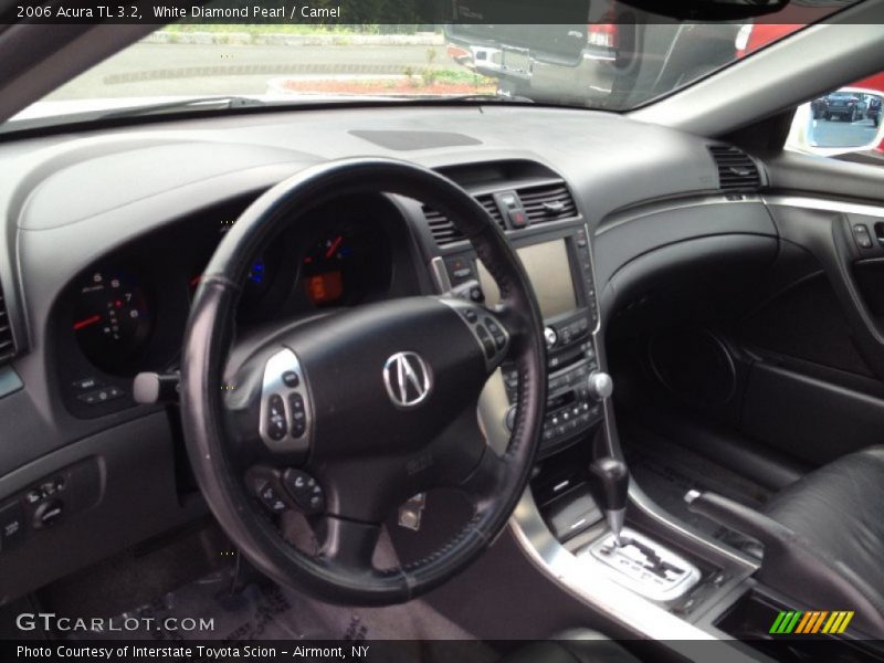 White Diamond Pearl / Camel 2006 Acura TL 3.2