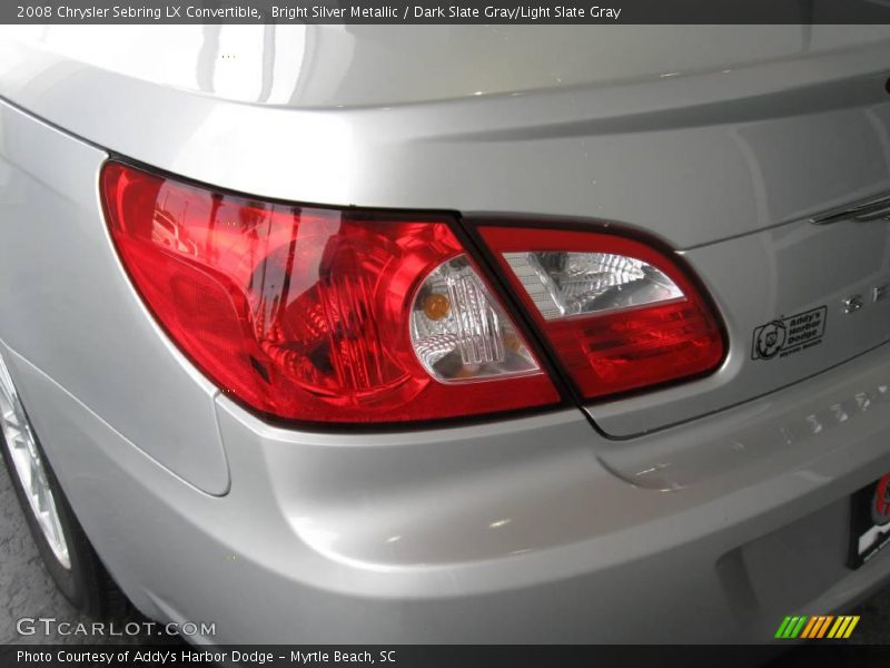 Bright Silver Metallic / Dark Slate Gray/Light Slate Gray 2008 Chrysler Sebring LX Convertible