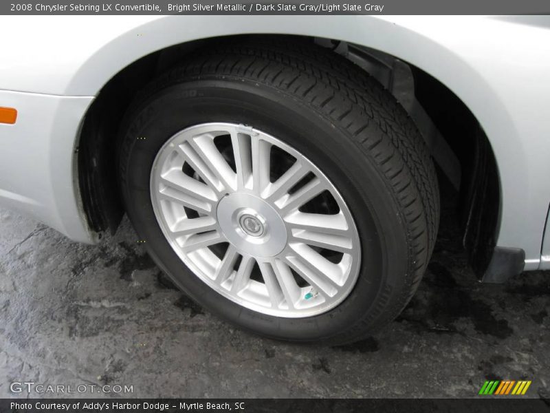 Bright Silver Metallic / Dark Slate Gray/Light Slate Gray 2008 Chrysler Sebring LX Convertible