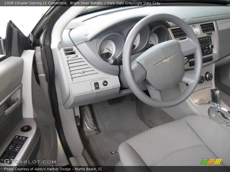 Bright Silver Metallic / Dark Slate Gray/Light Slate Gray 2008 Chrysler Sebring LX Convertible