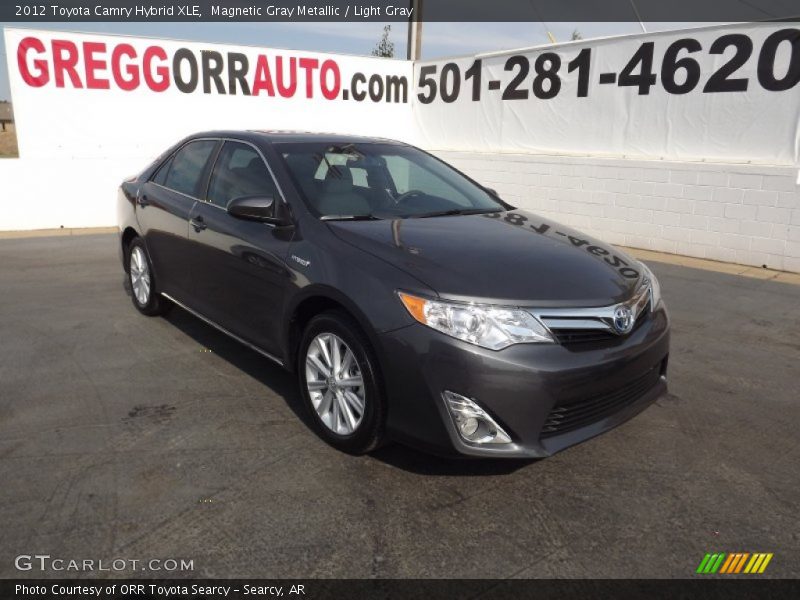 Magnetic Gray Metallic / Light Gray 2012 Toyota Camry Hybrid XLE