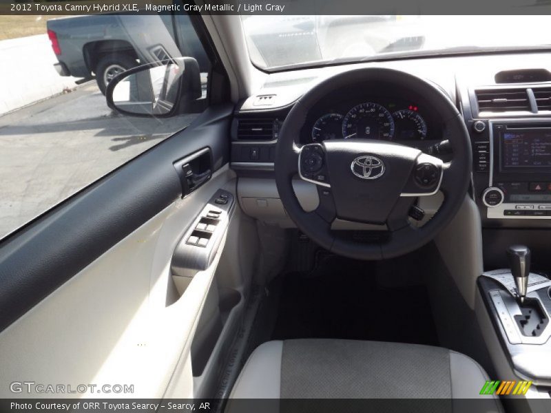 Magnetic Gray Metallic / Light Gray 2012 Toyota Camry Hybrid XLE
