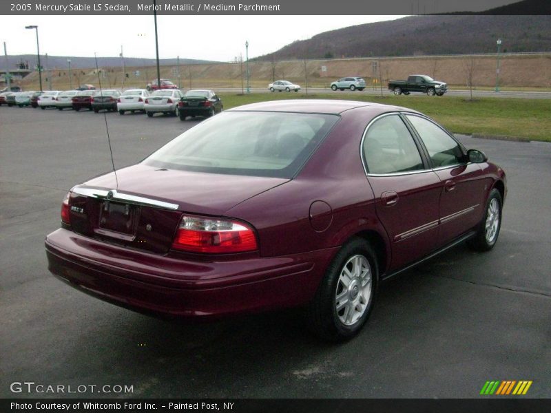 Merlot Metallic / Medium Parchment 2005 Mercury Sable LS Sedan