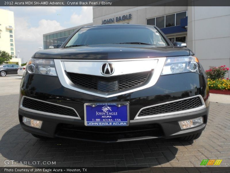 Crystal Black Pearl / Ebony 2012 Acura MDX SH-AWD Advance