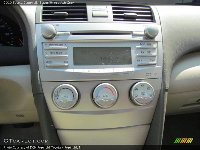 Super White / Ash Gray 2010 Toyota Camry LE