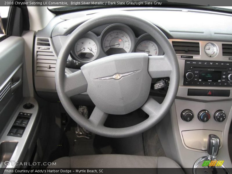 Bright Silver Metallic / Dark Slate Gray/Light Slate Gray 2008 Chrysler Sebring LX Convertible