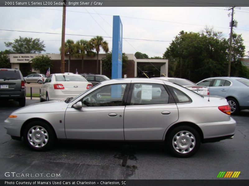 Bright Silver / Gray 2001 Saturn L Series L200 Sedan