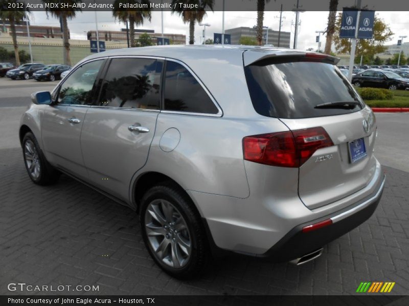 Palladium Metallic / Taupe 2012 Acura MDX SH-AWD Advance