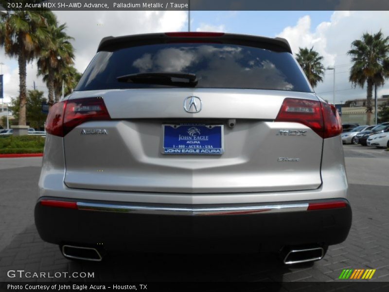 Palladium Metallic / Taupe 2012 Acura MDX SH-AWD Advance