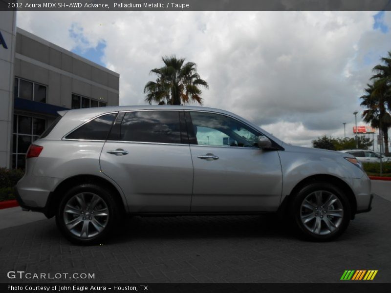 Palladium Metallic / Taupe 2012 Acura MDX SH-AWD Advance