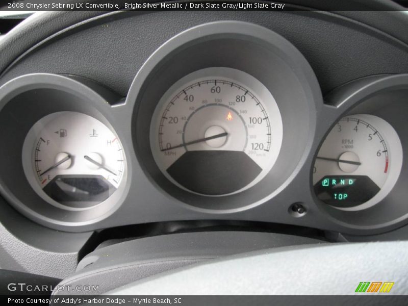 Bright Silver Metallic / Dark Slate Gray/Light Slate Gray 2008 Chrysler Sebring LX Convertible