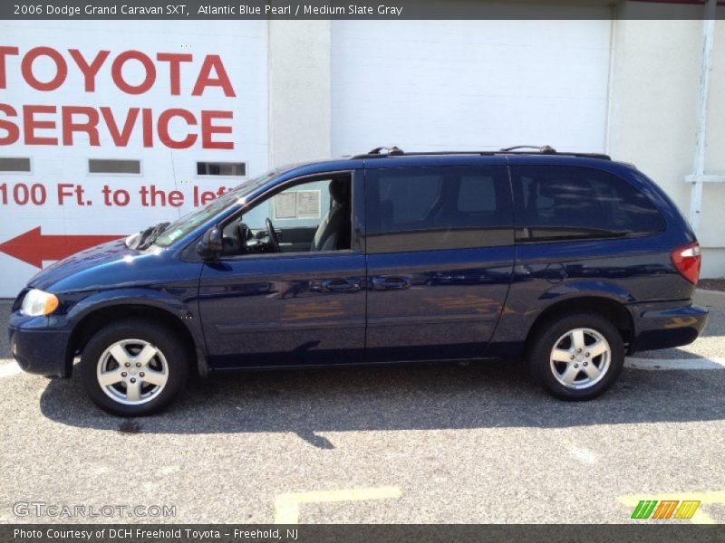 Atlantic Blue Pearl / Medium Slate Gray 2006 Dodge Grand Caravan SXT