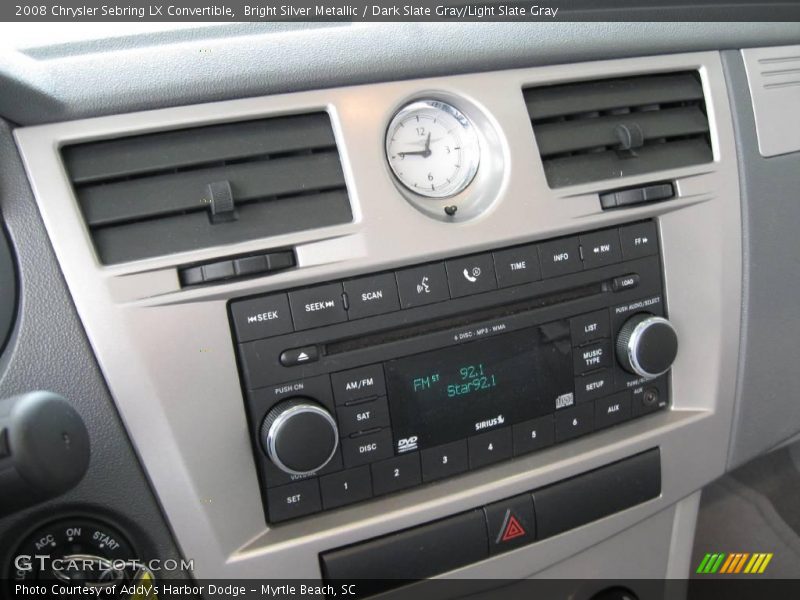 Bright Silver Metallic / Dark Slate Gray/Light Slate Gray 2008 Chrysler Sebring LX Convertible