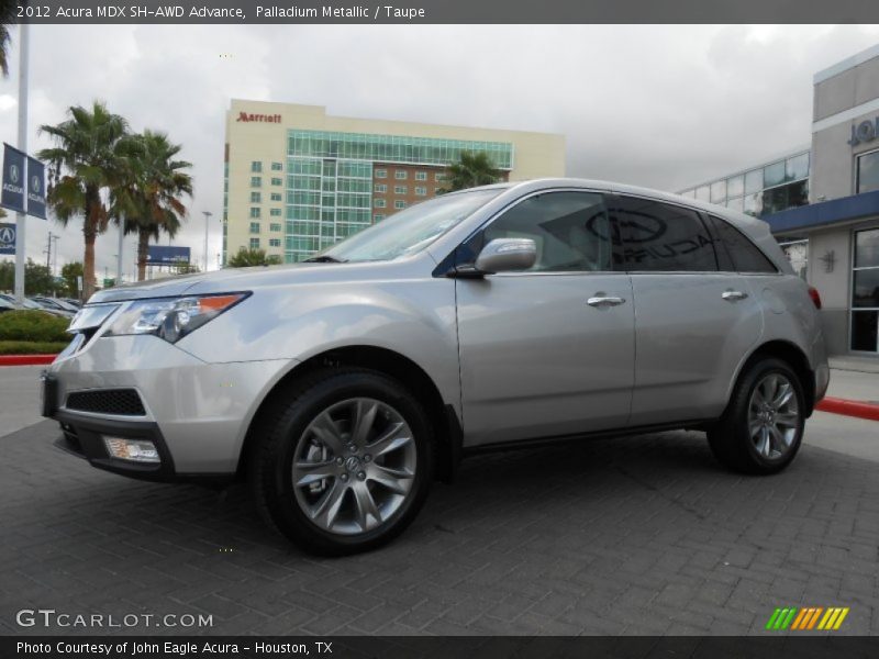 Palladium Metallic / Taupe 2012 Acura MDX SH-AWD Advance