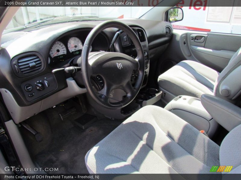 Atlantic Blue Pearl / Medium Slate Gray 2006 Dodge Grand Caravan SXT