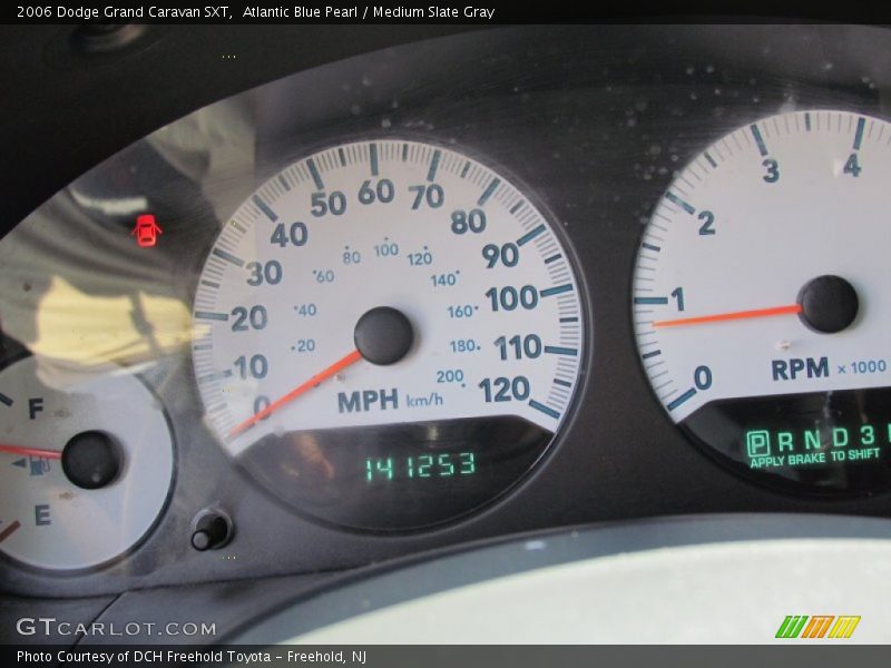 Atlantic Blue Pearl / Medium Slate Gray 2006 Dodge Grand Caravan SXT