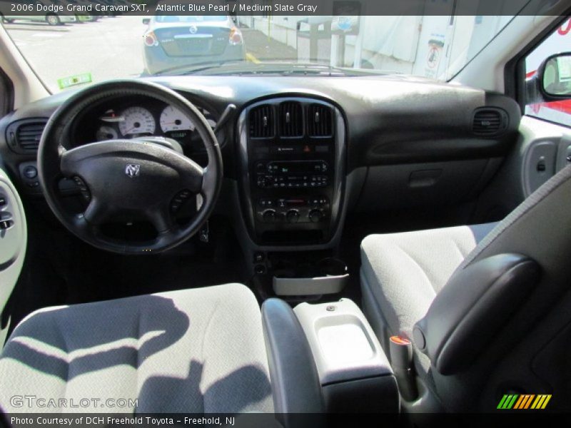 Atlantic Blue Pearl / Medium Slate Gray 2006 Dodge Grand Caravan SXT