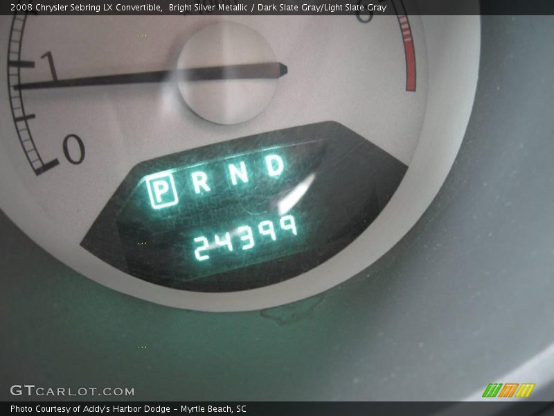 Bright Silver Metallic / Dark Slate Gray/Light Slate Gray 2008 Chrysler Sebring LX Convertible