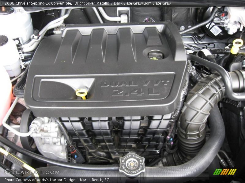 Bright Silver Metallic / Dark Slate Gray/Light Slate Gray 2008 Chrysler Sebring LX Convertible