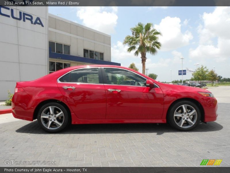 Milano Red / Ebony 2012 Acura TSX Sedan