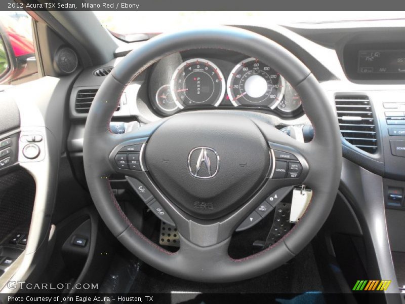 Milano Red / Ebony 2012 Acura TSX Sedan
