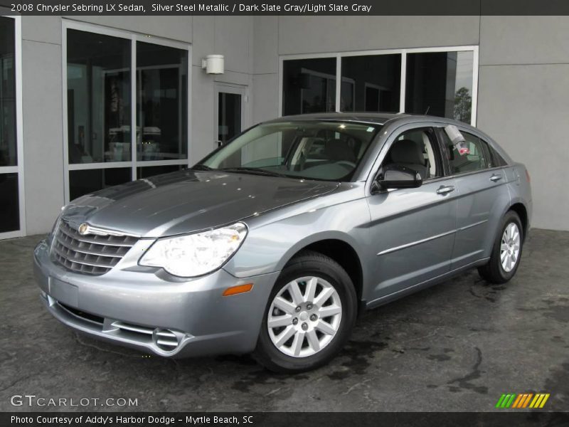Silver Steel Metallic / Dark Slate Gray/Light Slate Gray 2008 Chrysler Sebring LX Sedan