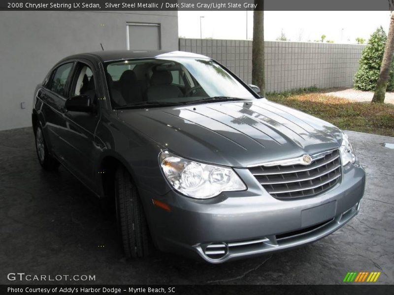 Silver Steel Metallic / Dark Slate Gray/Light Slate Gray 2008 Chrysler Sebring LX Sedan