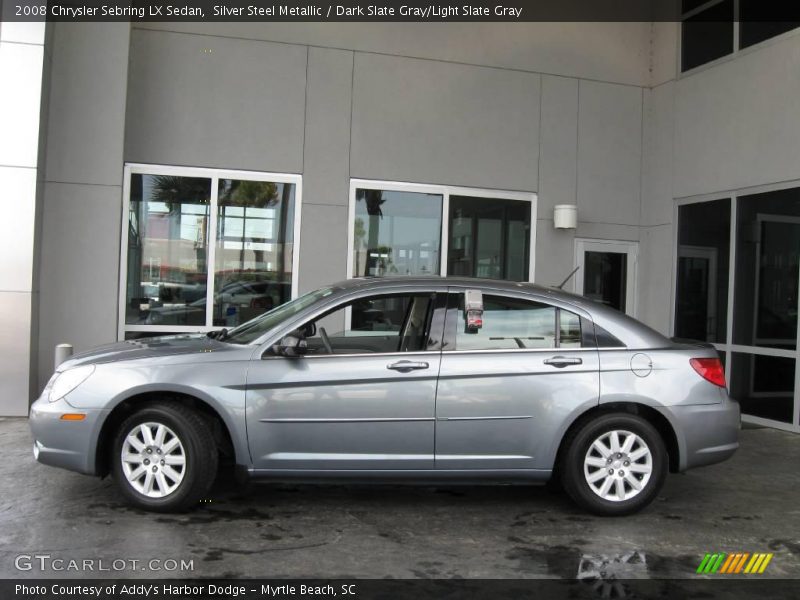Silver Steel Metallic / Dark Slate Gray/Light Slate Gray 2008 Chrysler Sebring LX Sedan