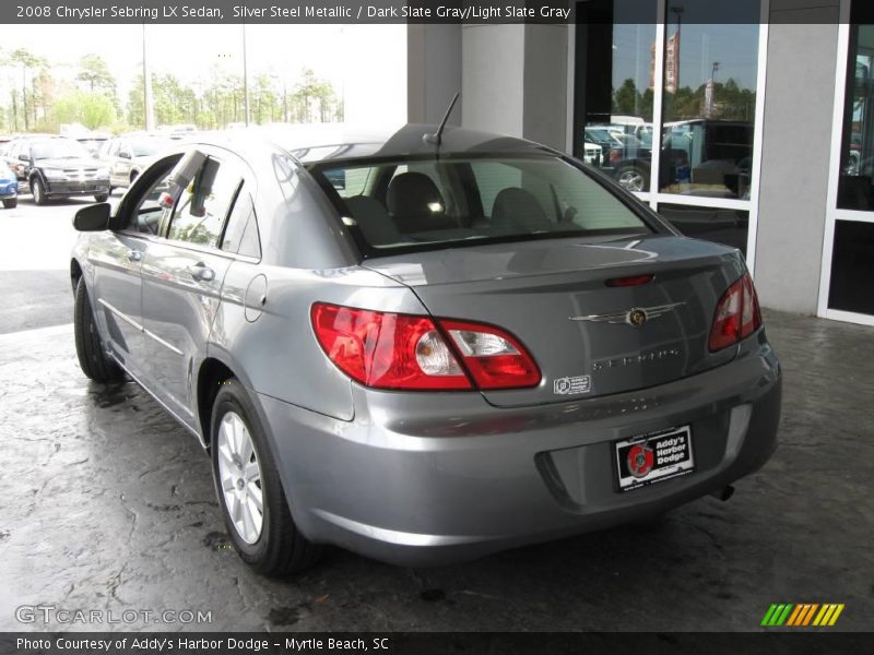 Silver Steel Metallic / Dark Slate Gray/Light Slate Gray 2008 Chrysler Sebring LX Sedan