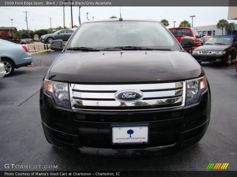 Black / Charcoal Black/Grey Alcantara 2009 Ford Edge Sport