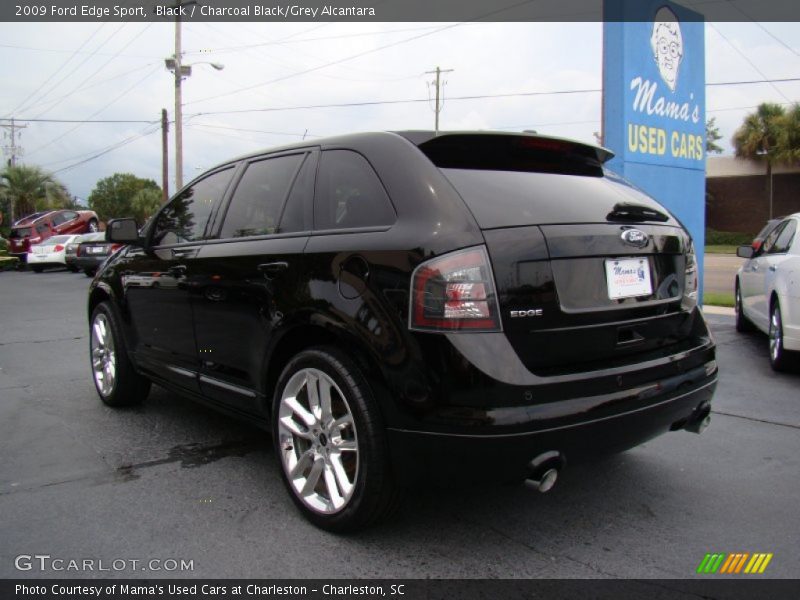 Black / Charcoal Black/Grey Alcantara 2009 Ford Edge Sport