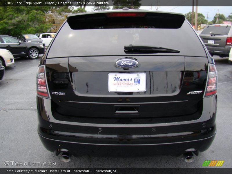 Black / Charcoal Black/Grey Alcantara 2009 Ford Edge Sport