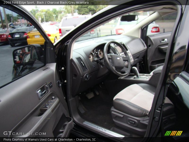 Black / Charcoal Black/Grey Alcantara 2009 Ford Edge Sport