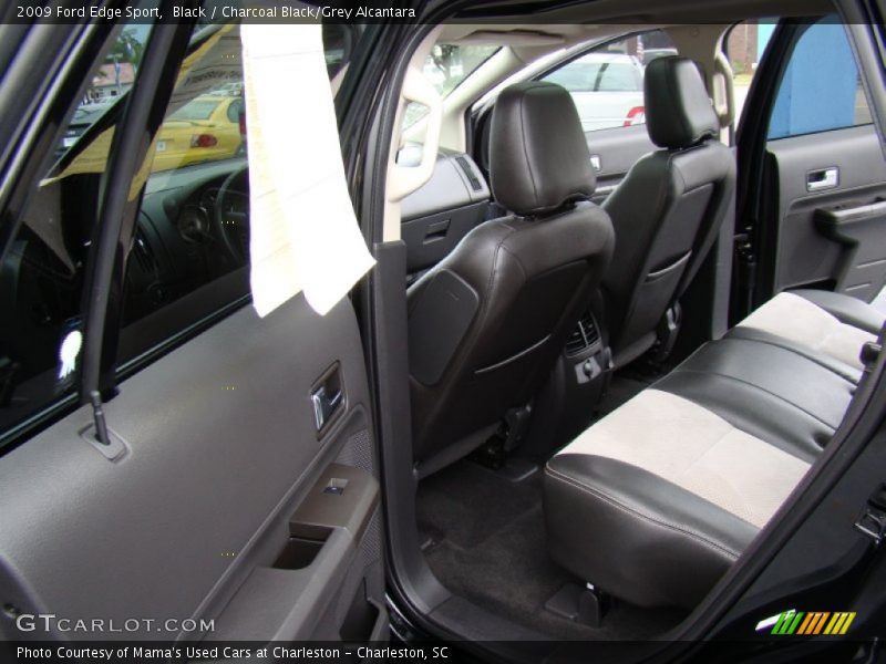 Black / Charcoal Black/Grey Alcantara 2009 Ford Edge Sport