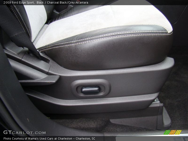 Black / Charcoal Black/Grey Alcantara 2009 Ford Edge Sport