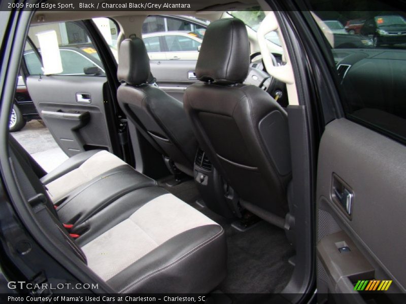 Black / Charcoal Black/Grey Alcantara 2009 Ford Edge Sport