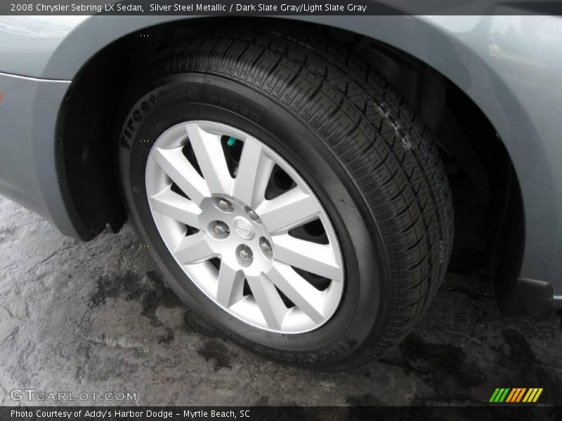 Silver Steel Metallic / Dark Slate Gray/Light Slate Gray 2008 Chrysler Sebring LX Sedan