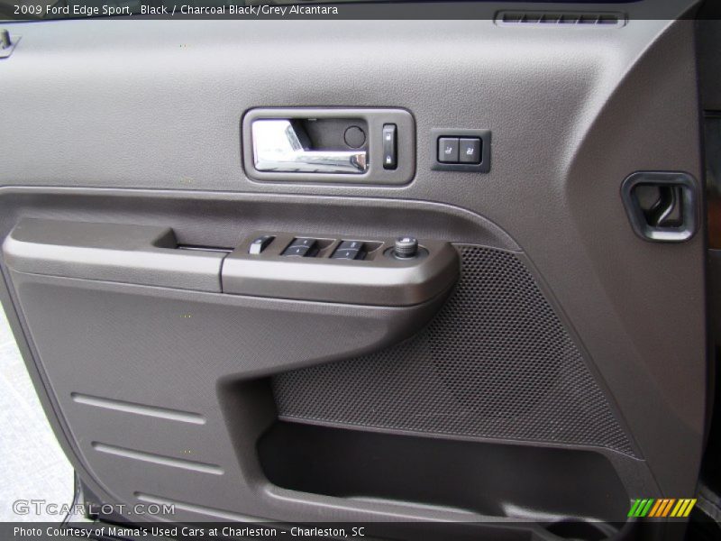 Black / Charcoal Black/Grey Alcantara 2009 Ford Edge Sport