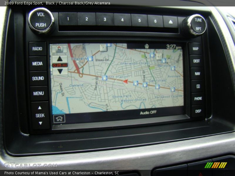 Black / Charcoal Black/Grey Alcantara 2009 Ford Edge Sport