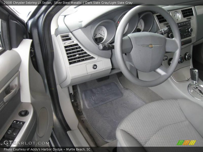 Silver Steel Metallic / Dark Slate Gray/Light Slate Gray 2008 Chrysler Sebring LX Sedan