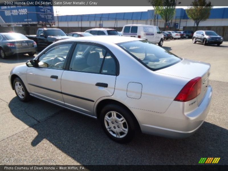 Satin Silver Metallic / Gray 2002 Honda Civic DX Sedan