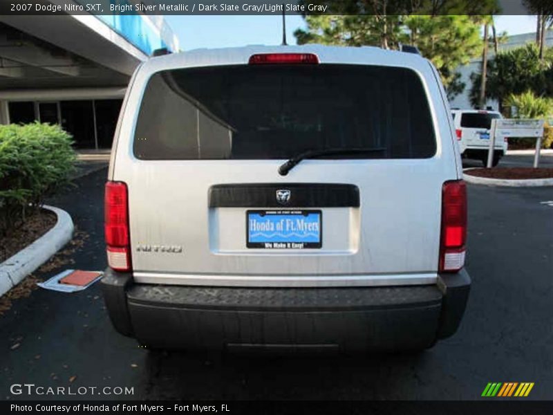 Bright Silver Metallic / Dark Slate Gray/Light Slate Gray 2007 Dodge Nitro SXT