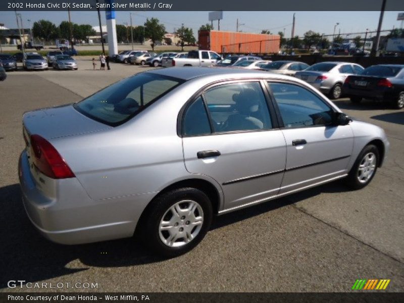 Satin Silver Metallic / Gray 2002 Honda Civic DX Sedan