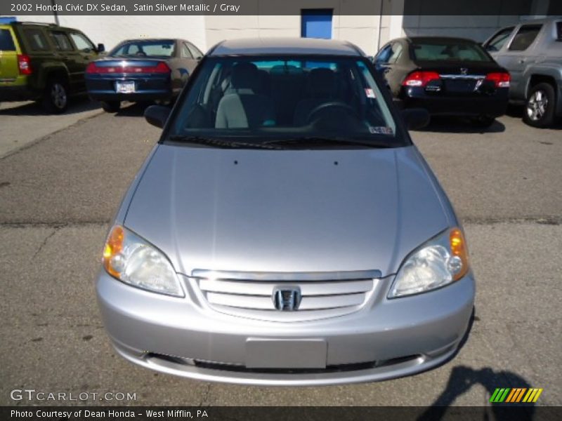 Satin Silver Metallic / Gray 2002 Honda Civic DX Sedan