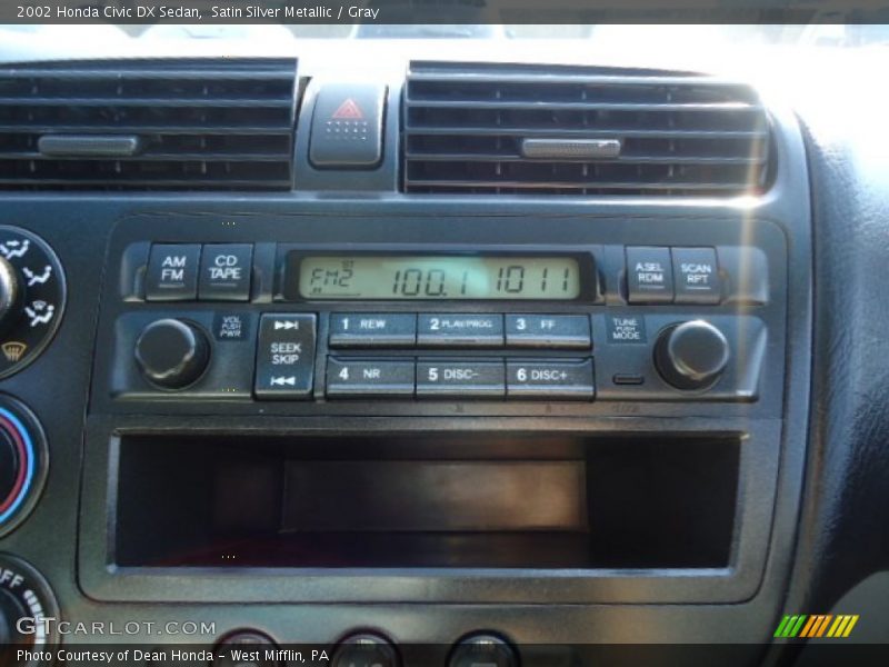 Satin Silver Metallic / Gray 2002 Honda Civic DX Sedan