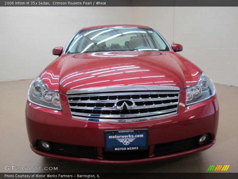 Crimson Roulette Pearl / Wheat 2006 Infiniti M 35x Sedan