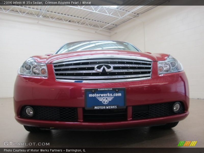 Crimson Roulette Pearl / Wheat 2006 Infiniti M 35x Sedan