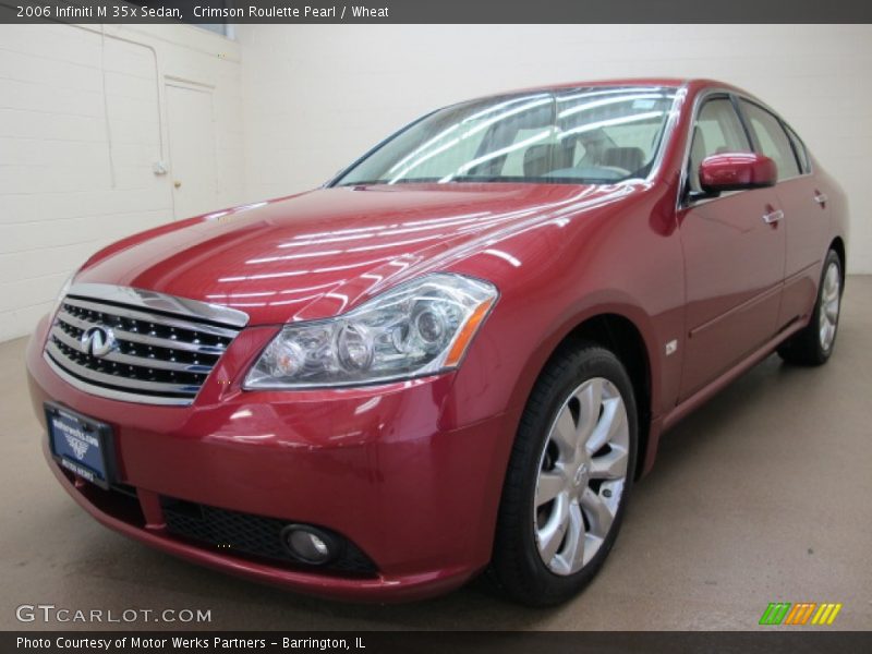 Crimson Roulette Pearl / Wheat 2006 Infiniti M 35x Sedan